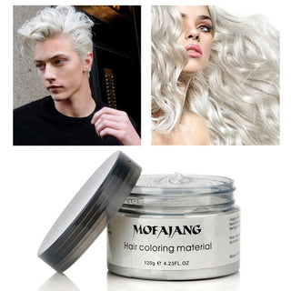Buy ivory-white Hair Wax Color Styling Pomade Dropshipping