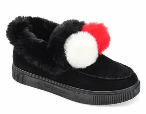 2020 women new winter high top shoes with soft bottom and fur ball on