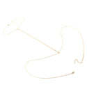 IngeSight.Z Trendy Rhinestones Link Chain Necklace Body Chest Chain