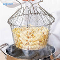JOYLOVE Foldable Steam Rinse Strain Fry French Chef Basket Magic