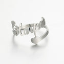 Lemegeton Stainless Steel Custom Name Ring For Women Personalized