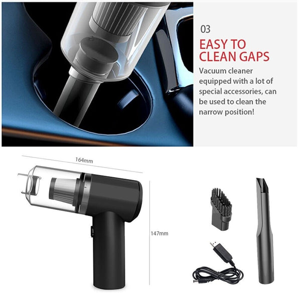 Mini Cordless Vacuum Cleaner Rechargeable Wireless Vacum Cleaner for