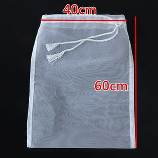 Buy 40x60cm Nut Milk Bag Reusable Almond Milk Bag Strainer Fine Mesh Nylon