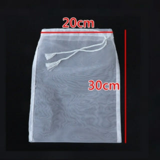 Buy 20x30cm Nut Milk Bag Reusable Almond Milk Bag Strainer Fine Mesh Nylon