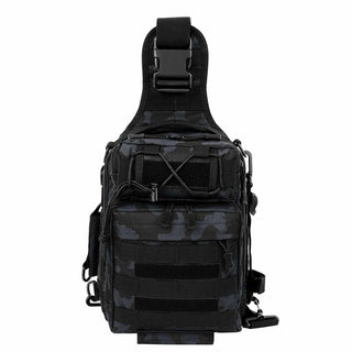 Buy black-camo LUXHMOX Fishing Tackle Backpack Waterproof for Outdoor Gear Storage