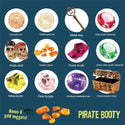 Pirate Treasure Dig Kit Gold Skull Pirate Booty Excavation Kit
