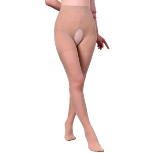 Plus Size Women Pantyhose Open Crotch Sexy Thin Super Elastic Nylon