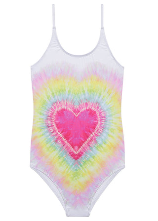 Tie-Dye Heart Swimsuit