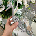 Sexy Lace Hollow Crystal High Heels
