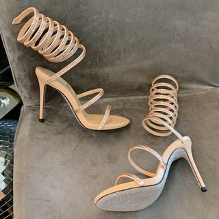 Buy champagne Strappy Sandals