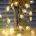 Snowflakes LED Garland String Lights Holiday