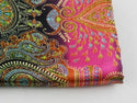 Soft Dress Material Charmeuse Ethnic Paisley Patchwork Satin Fabric