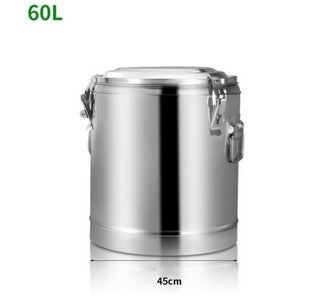 Buy beige Stainless Steel Insulated Barrel Soup Pot Fermenter Kitchen Cookware