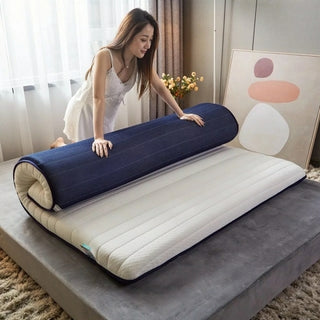 Buy army-green UVR Japanese Style Floor Mat Thai Latex Mattress Breathable Mesh
