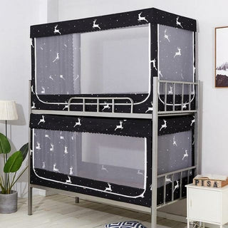 Buy blue Upper and Lower Bunk Bed Student Dormitory Dual Purpose Mosquito Net