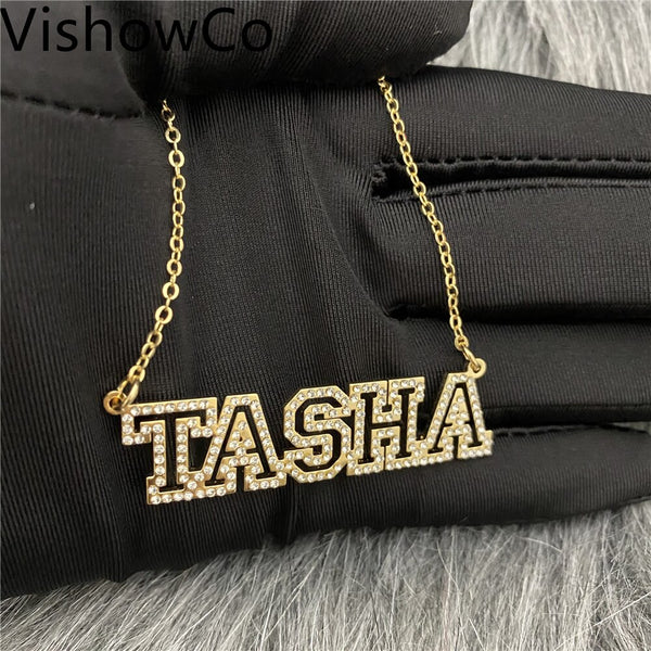Personalized Stainless Steel Gold Choker