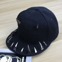 Wholesale Novelty Horn Snapback Caps Men Punk Snapback Baseball Caps