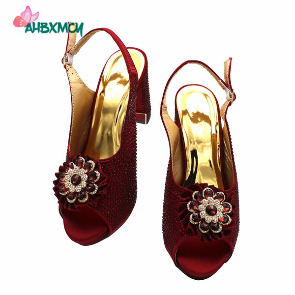 Women Shoes and Bag Set with Platform