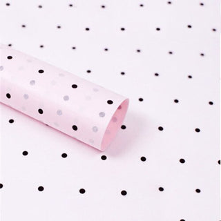 Buy black-dot-pink 50*70 Cm Gift Wrapping Paper