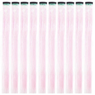 Buy t1-35 10Pack Sparkle Tinsel Clip on in Hair Extensions