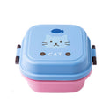 Cartoon Healthy Plastic Lunch Box Microwave Oven Lunch Bento Boxes Food Container Dinnerware Kid Childen Lunchbox