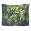 Print 60x80 Inches Green Weed Cannabis Bud Marihuana Plants Marijuana Sativa Hemp Indica Grow Farm Wall Hangings Tapestry Home