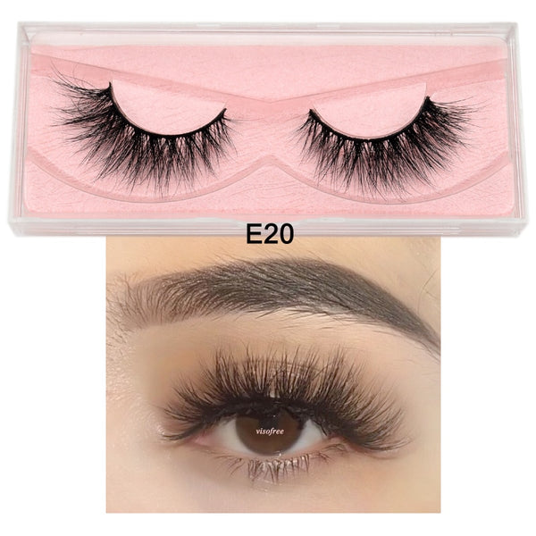 Mink Eyelashes Hand Made Crisscross False Eyelashes Cruelty Free Dramatic 3D Mink Lashes Long Lasting Faux Cils for Makeup Tools - Webster.direct
