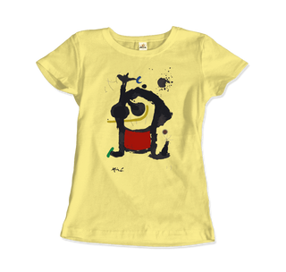 Buy spring-yellow Joan Miro Bethsabee 1972 Artwork T-Shirt