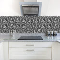 Funlife Self Adhesive Mosaic Tile Sticker,Kitchen Backsplash Bathroom Wall Tile Stickers Decor Waterproof Peel&Stick PVC Tiles