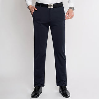 Buy thin-elastic-navy Elastic Work Pants