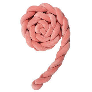 Buy 1m-pink Handmade Nordic Knot Baby Bed Bumper