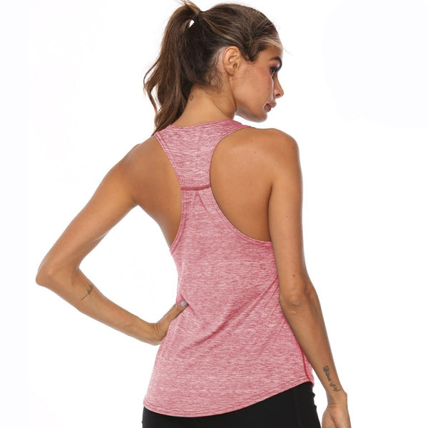MAIJION Women Racerback Yoga Tank Tops Sleeveless Fitness Yoga Shirts Quick Dry Athletic Running Sports Vest Workout T Shirt