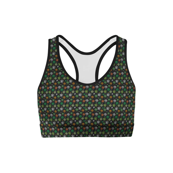 Colored Clovers Sports Bra