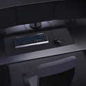 Pure Black Large Gaming Mouse Pad Colorful Lockedge Mouse Mat Keyboard Mat Table Mat Desk Mat for Notebook Laptop Gamer Mousepad