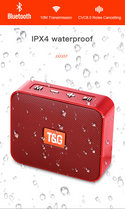 TG Mini Stereo Portable Bluetooth Speaker with TF FM