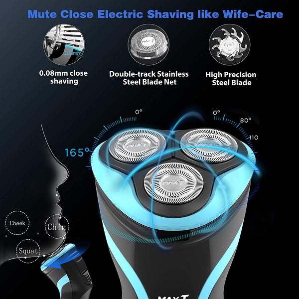 Electric Razor for Men Waterproof IPX7 Electric Shaver