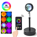 Sunset Lamp RGB 16 Color APP Remote Control Atmosphere Projection Lamp