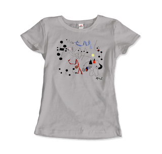 Buy silver Joan Miro Woman Dreaming of Escape 1945 Artwork T-Shirt