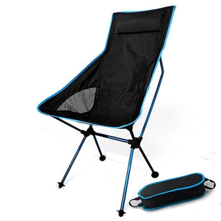 Buy sky-blue-big-size Outdoor Ultralight Folding Moon Chairs
