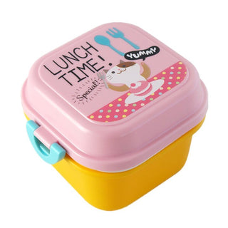 Buy 720ml-pink Cartoon Healthy Plastic Lunch Box Microwave Oven Lunch Bento Boxes Food Container Dinnerware Kid Childen Lunchbox