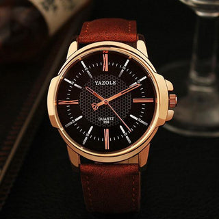 Buy brown-black Rose Gold Quartz Watch