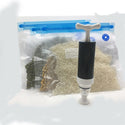 Vacuum Food Bag Sealer Hand Pump Food Sealer Vacuum Reusable Silicone Food Bag  Home Kitchen Storage Zip Packs Vacuum Sealer