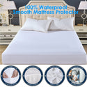 Smooth Waterproof Mattress Protector Cover for Bed WettingHypoallergenic Protection Pad Anti Mites Bed Cover for Mattress Topper