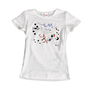 Buy white Joan Miro Woman Dreaming of Escape 1945 Artwork T-Shirt