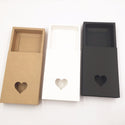 20pcs/Lot White/Black/Kraft Gift Box Retail Black Kraft Paper Drawer Box, Blank Gift Cardboard Boxes Carton Box (Custom Logo)