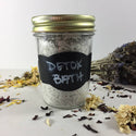 Detox bath epsom salt clay essential oil soak