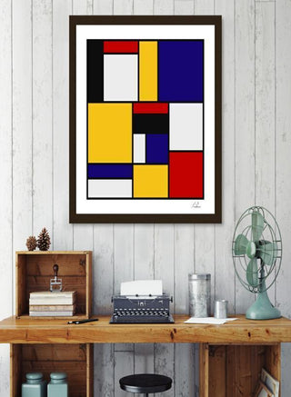 Mondrian De Stijl Art Movement Frame