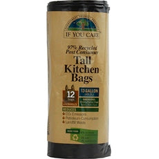 If You Care Tall Kitchen Bags With Handles (12x12 CT)