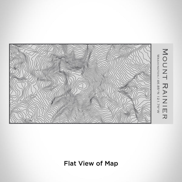 Mount Rainier - Washington Engraved Topographic Map Insulated Bottle