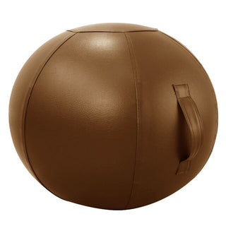 Buy 65cm-lightbrown Anti-burst Yoga Ball with Leather Cover Thickened Stability Balance Ball 65CM 75CM